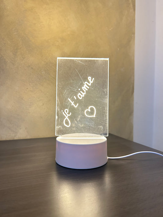 Lampe Led avec affichage personnalisé