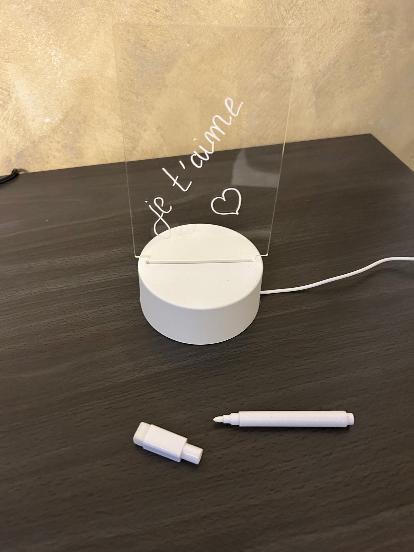 Lampe Led avec affichage personnalisé