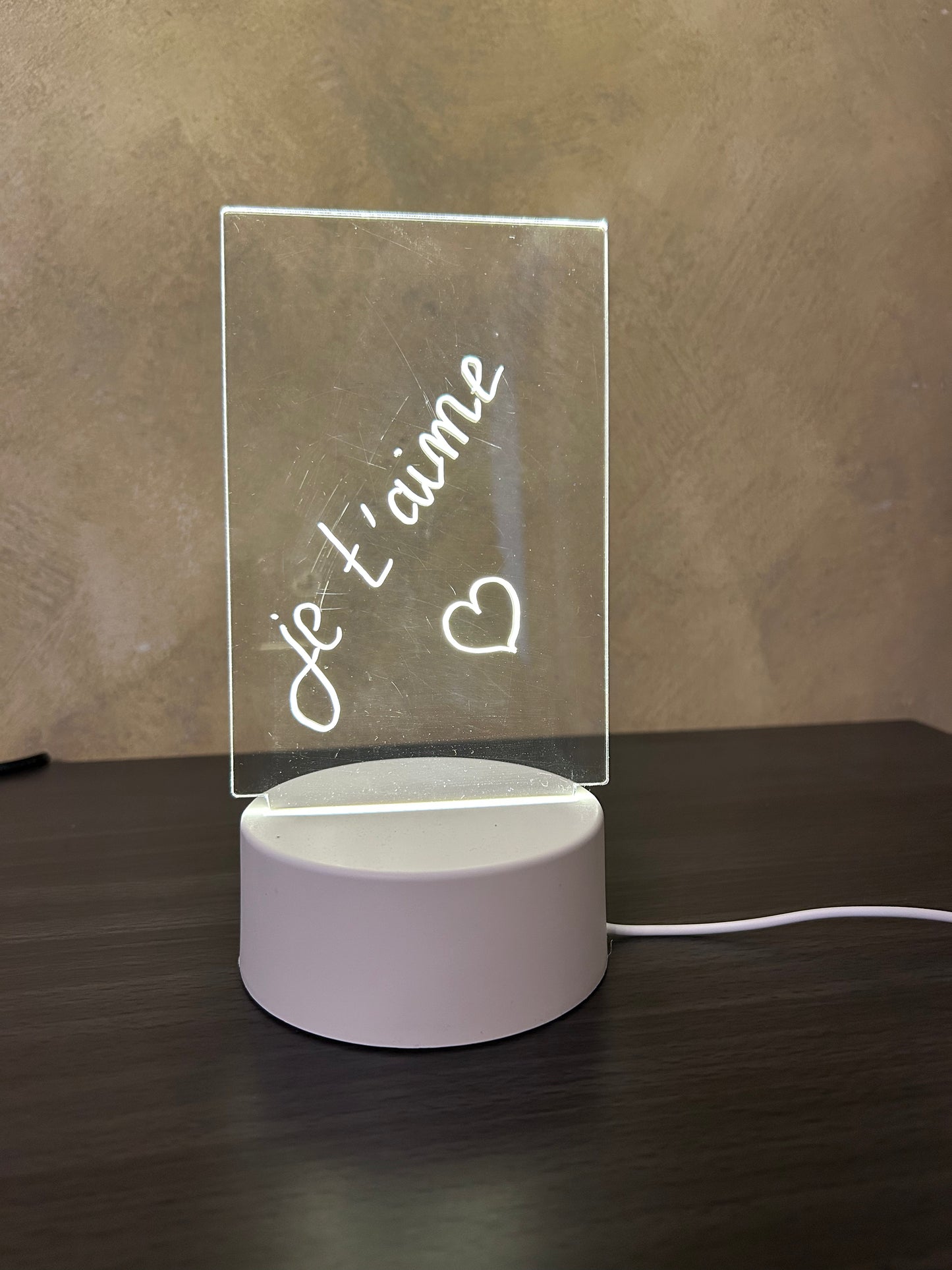 Lampe Led avec affichage personnalisé