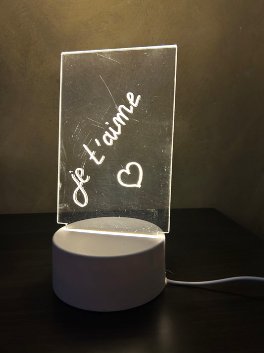 Lampe Led avec affichage personnalisé